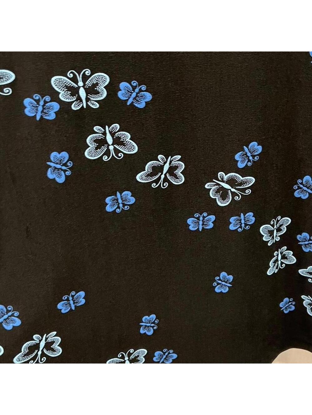 Vintage Y2K Butterfly Print Dress - Picture 6 of 8
